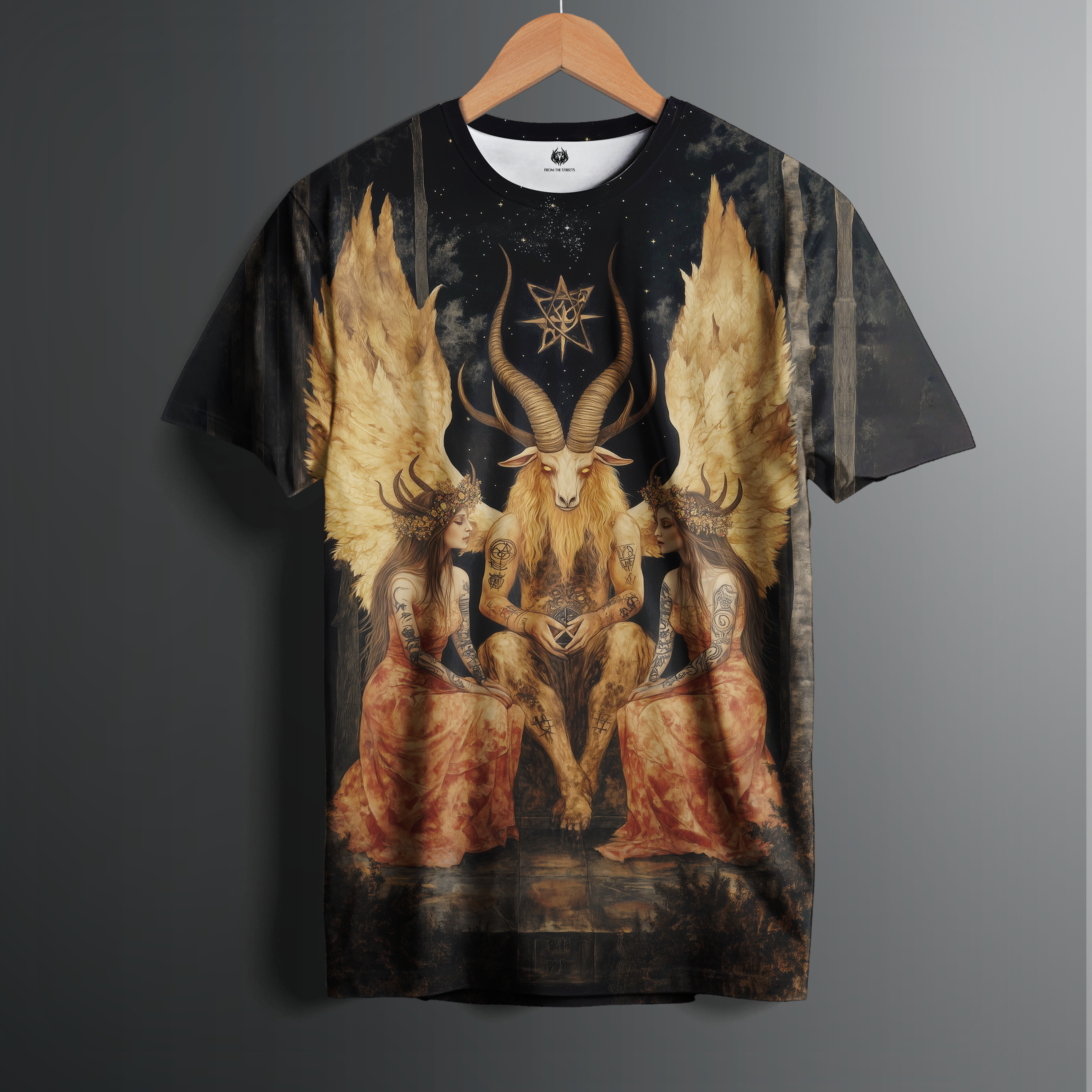 GR8Shop Lux Night Club Lucifer Morningstar T-Shirt Maglietta Grigio per Uomo Size S GR8Shop Lux Night Club Lucifer Morningstar T-Shirt Maglietta Grigio per Uomo Size S