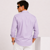 SATIN- LAVENDER FULL SLEEVES SHIRT