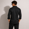 SATIN- BLACK FULL SLEEVES SHIRT