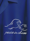 LINEN -EMBROIDERED PEACE WAVES SHIRT