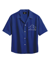 LINEN -EMBROIDERED PEACE WAVES SHIRT