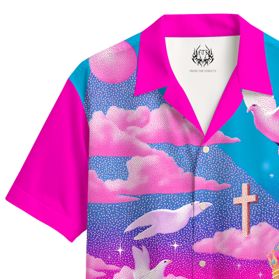 PINK RAPTURE CUBAN SHIRT