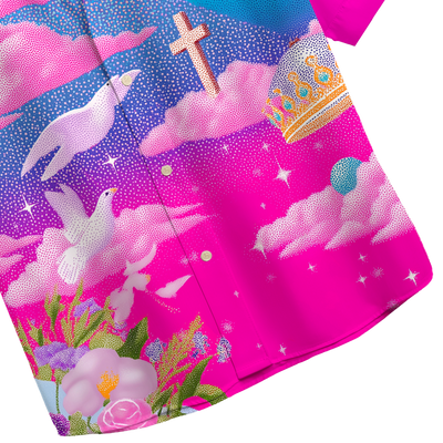 PINK RAPTURE CUBAN SHIRT