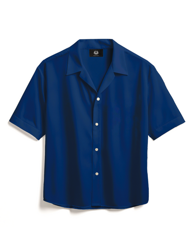 LINEN - BLUE CUBAN SHIRT