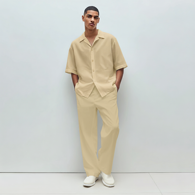 Linen- Biege Co-ord Set