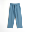 Relaxed Fit Linen Trousers - Sky Blue