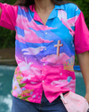 PINK RAPTURE CUBAN SHIRT