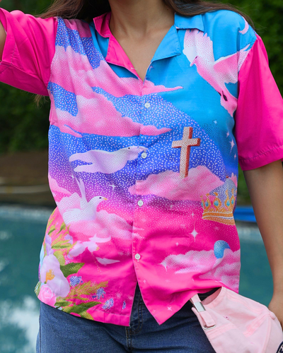 PINK RAPTURE CUBAN SHIRT