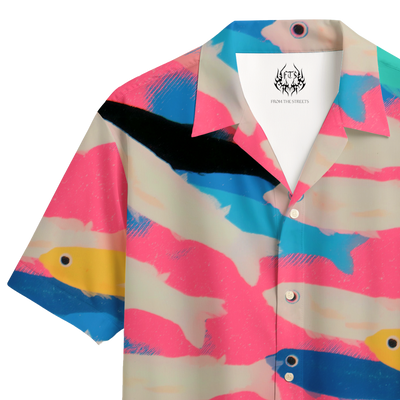 AQUA DRIFT CUBAN SHIRT