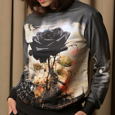 Rosa Retro Printed Sweatshirt