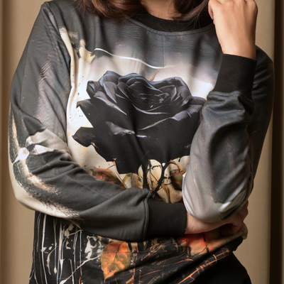Rosa Retro Printed Sweatshirt
