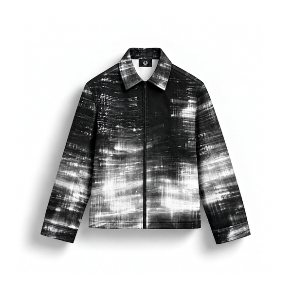 Night Rider Denim Printed Shacket