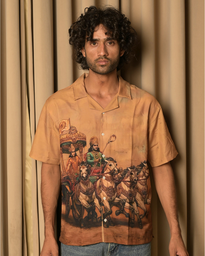 DIVINITY IN CHAOS CUBAN SHIRT