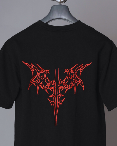 TRIBAL WINGS EMBROIDERY OVERSIZE T-SHIRT