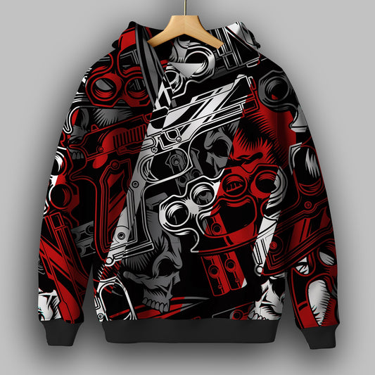 Thug Specter Printed Hoodie - FROM THE STREETS