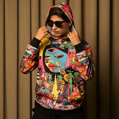 Urban Jhalli Printed Hoodie