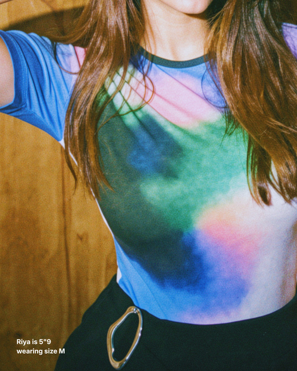 HUENESS PRINTED BODYSUIT