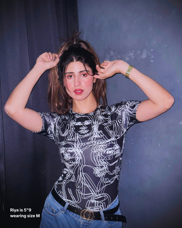 SOCIETY PRINTED BODYSUIT