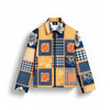 Art Patch Denim Printed Shacket