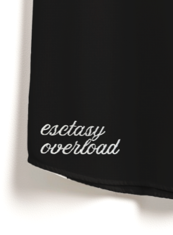 LINEN- EMBROIDERED ECSTASY SHIRT