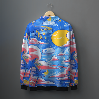 SUNDAY BLEACH POLO SWEATSHIRT