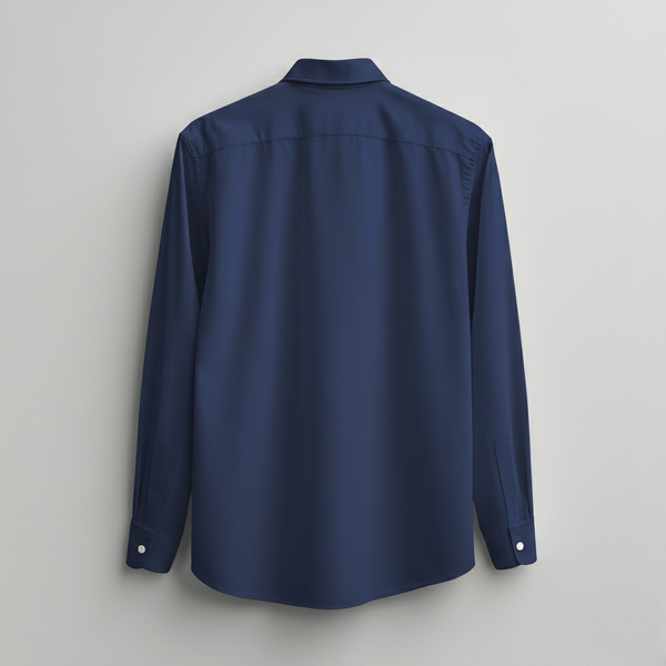 LINEN- BLUE FULL SLEEVES SHIRT