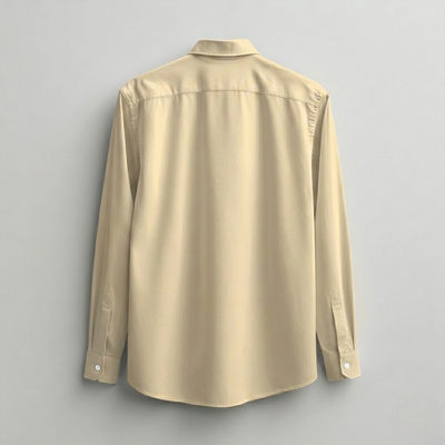 LINEN- BIEGE FULL SLEEVES SHIRT