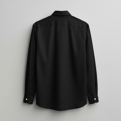LINEN- BLACK FULL SLEEVES SHIRT