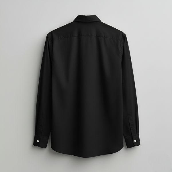 LINEN- BLACK FULL SLEEVES SHIRT