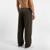 RELAXED FIT CORDUROY PANTS- BROWN