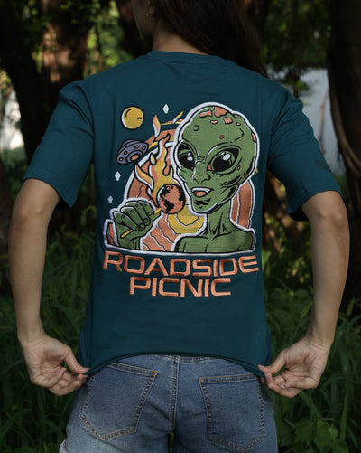 EMBROIDERY ROADSIDE PICNIC OVERSIZE T-SHIRT
