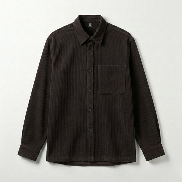 CORDUROY- BROWN FULL-SLEEVES SHIRT