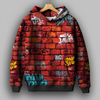 Hood Wall Printed Hoodie