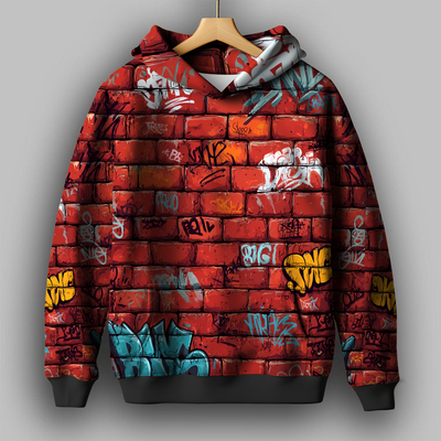Hood Wall Printed Hoodie