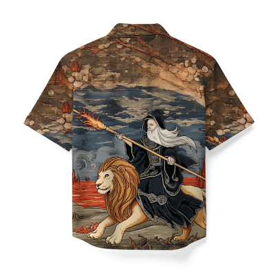 PRINTED- ELDER RING CUBAN SHIRT