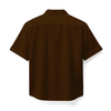 LINEN- COFFEE BROWN CUBAN SHIRT