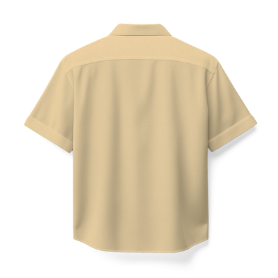LINEN- BIEGE CUBAN SHIRT