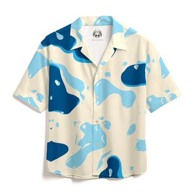 AQUA PATCH CUBAN SHIRT