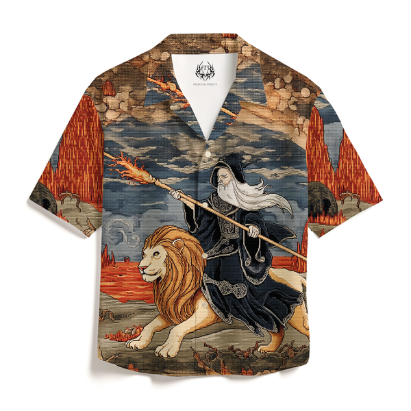 PRINTED- ELDER RING CUBAN SHIRT