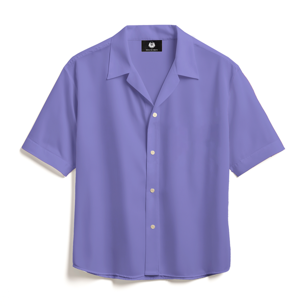 LINEN- LAVENDER CUBAN SHIRT