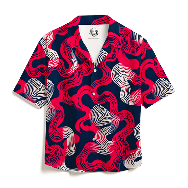 CORAL FLORA CUBAN SHIRT