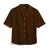LINEN- COFFEE BROWN CUBAN SHIRT