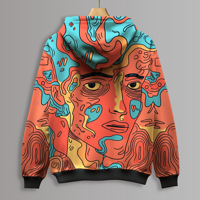 Abstro Spill Printed Hoodie