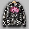 Beauty/Brain Printed Hoodie