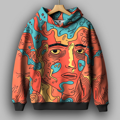 Abstro Spill Printed Hoodie