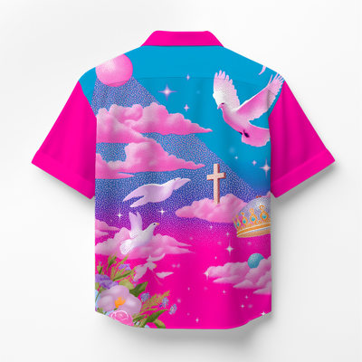 PINK RAPTURE CUBAN SHIRT