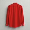 LINEN- RED FULL SLEEVES SHIRT