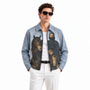 Alpha Mind Denim Printed Shacket