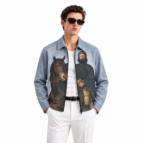 Alpha Mind Denim Printed Shacket