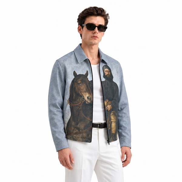 Alpha Mind Denim Printed Shacket